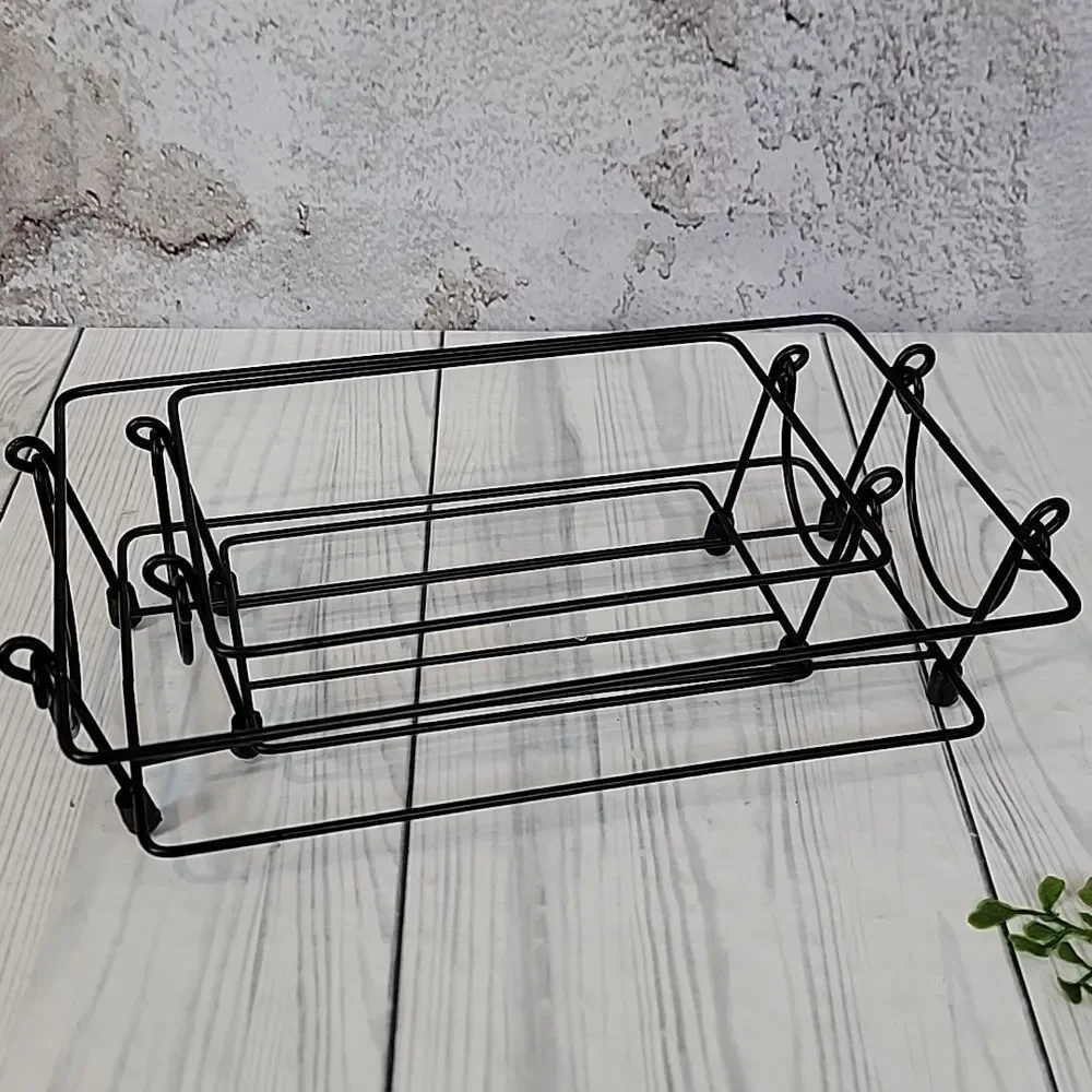 Old World Temptations By Tara Black Iron Baking Dish Rack Set Of 2 (12